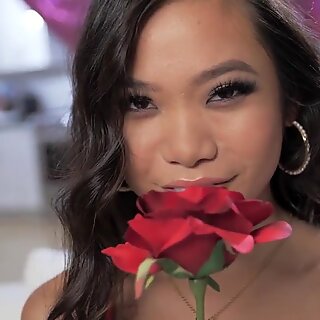 Tiny Asian Cutie Vina Sky Masturbating For Valentine's Day
